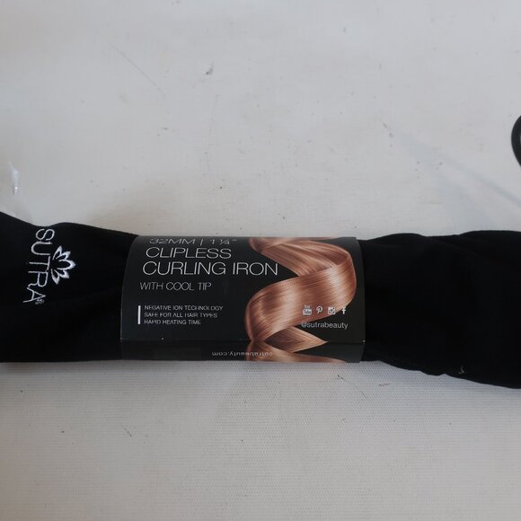 NOB Sutra Beauty 32 mm 1 1/4 Inch Clipless Rapid Heat Curling Iron with Cool Tip - Picture 1 of 8